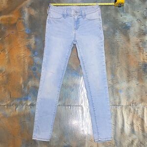 Old Navy Girls Light Blue Skinny Stretchy Rockstar Jeggings Jeans